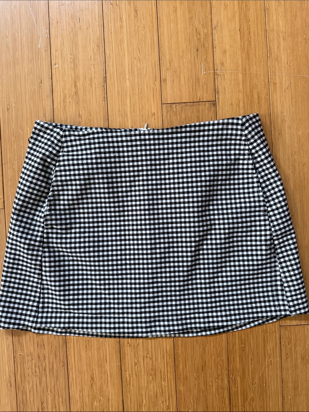 Urban Outfitters Black and White Gingham Mini Skirt
